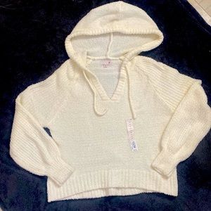 Cream, Medium SO Slouchy Hoodie